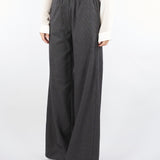 Pantalone Antracite microfantasia con elastico in vita RI9CO33 80 ANGELA DAVIS 