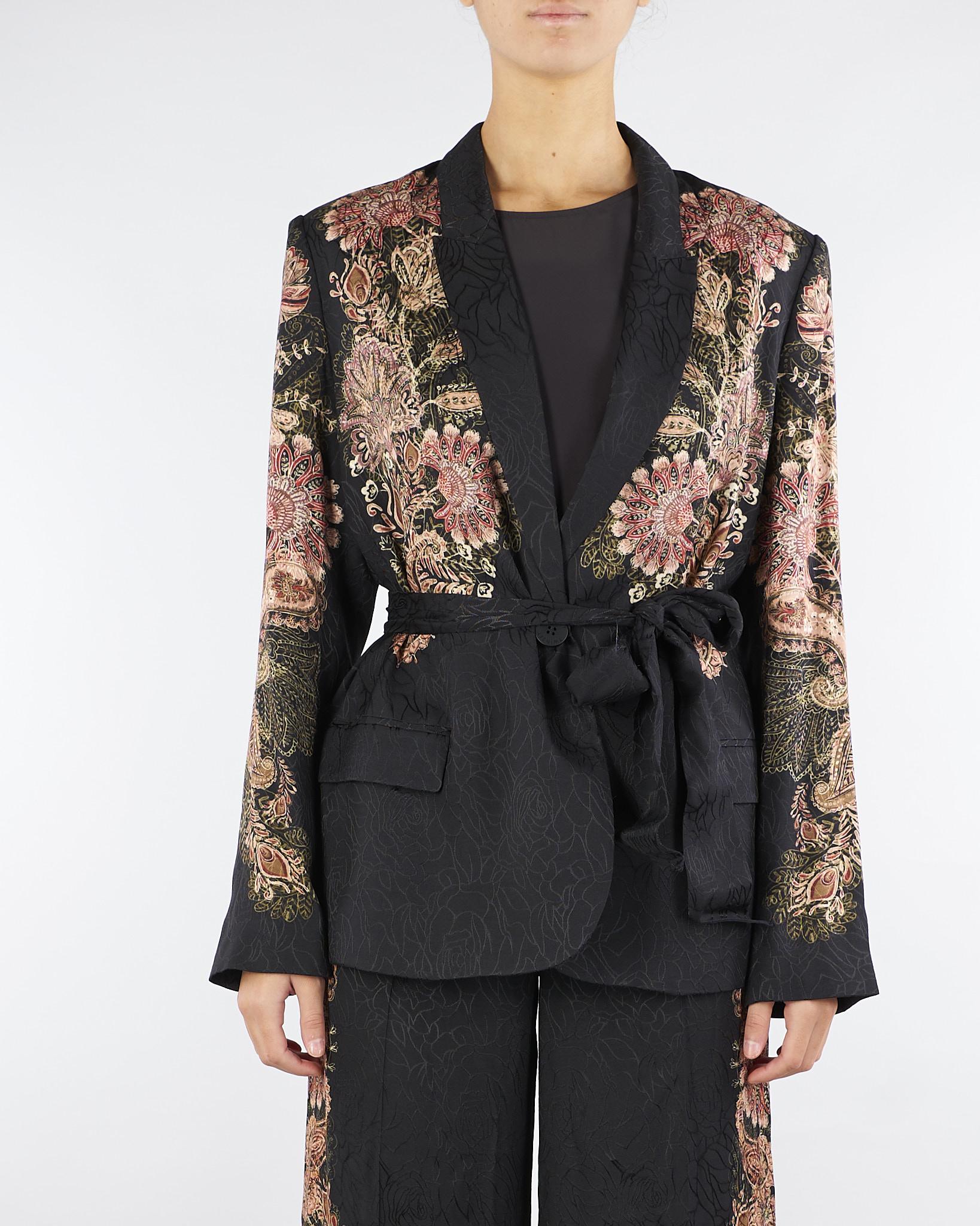 Giacca Nero blazer jacquard con stampa TP2040 12742 TWIN SET 