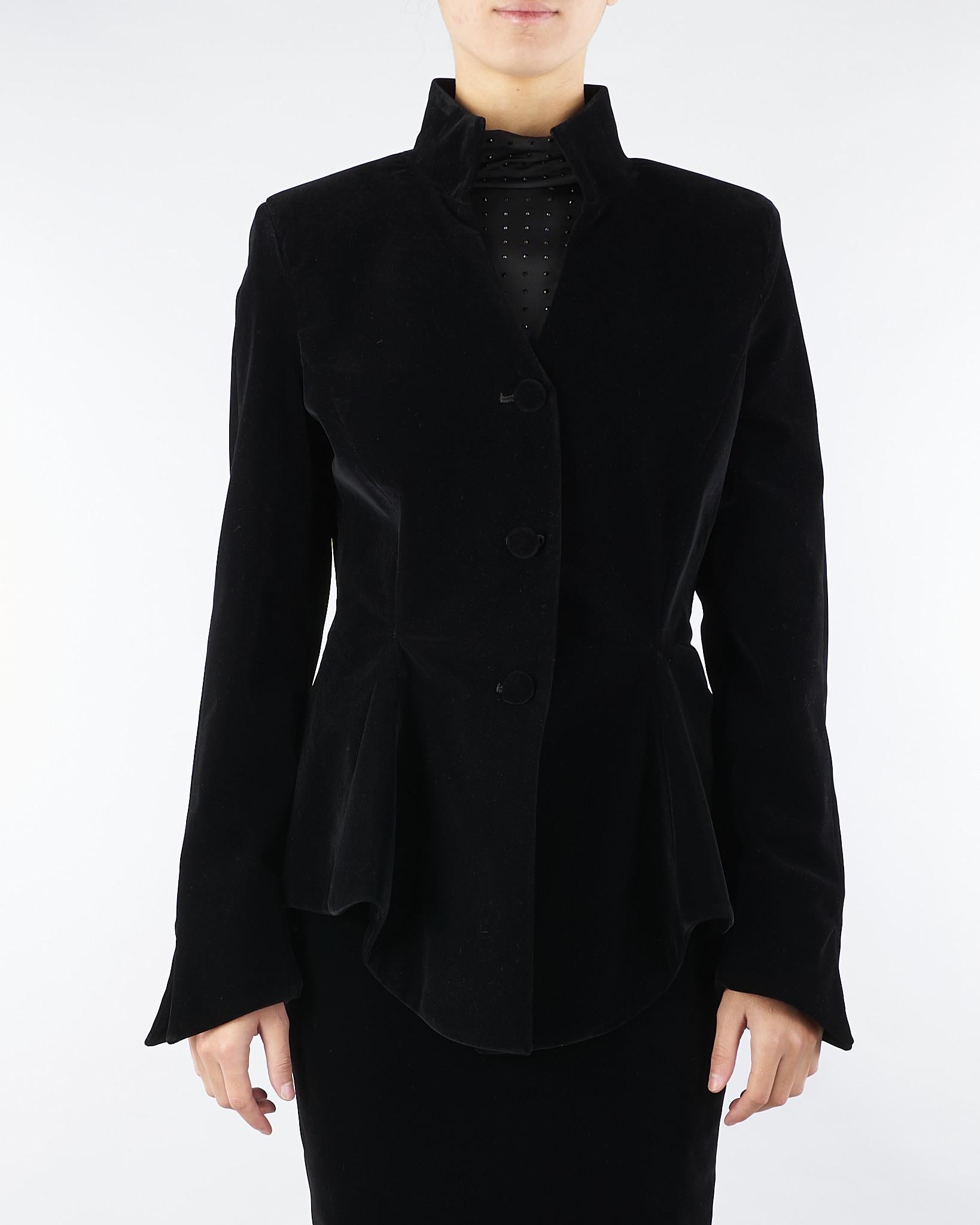 Giacca Nero in velluto ACT15182GI1043 99 ACTUALEE 