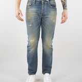 Jeand in Denim lavaggio sabbiato con rotture XJ3232 47 YES LONDON 