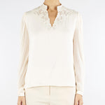 Camicia Panna con ricamo TT2243 12227 TWIN SET 
