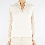 Camicia Panna con ricamo TT2243 12227 TWIN SET 