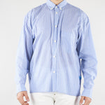 Camicia Blu-Bianco a righe in cotone CAU3DICI065 31 3DICI 
