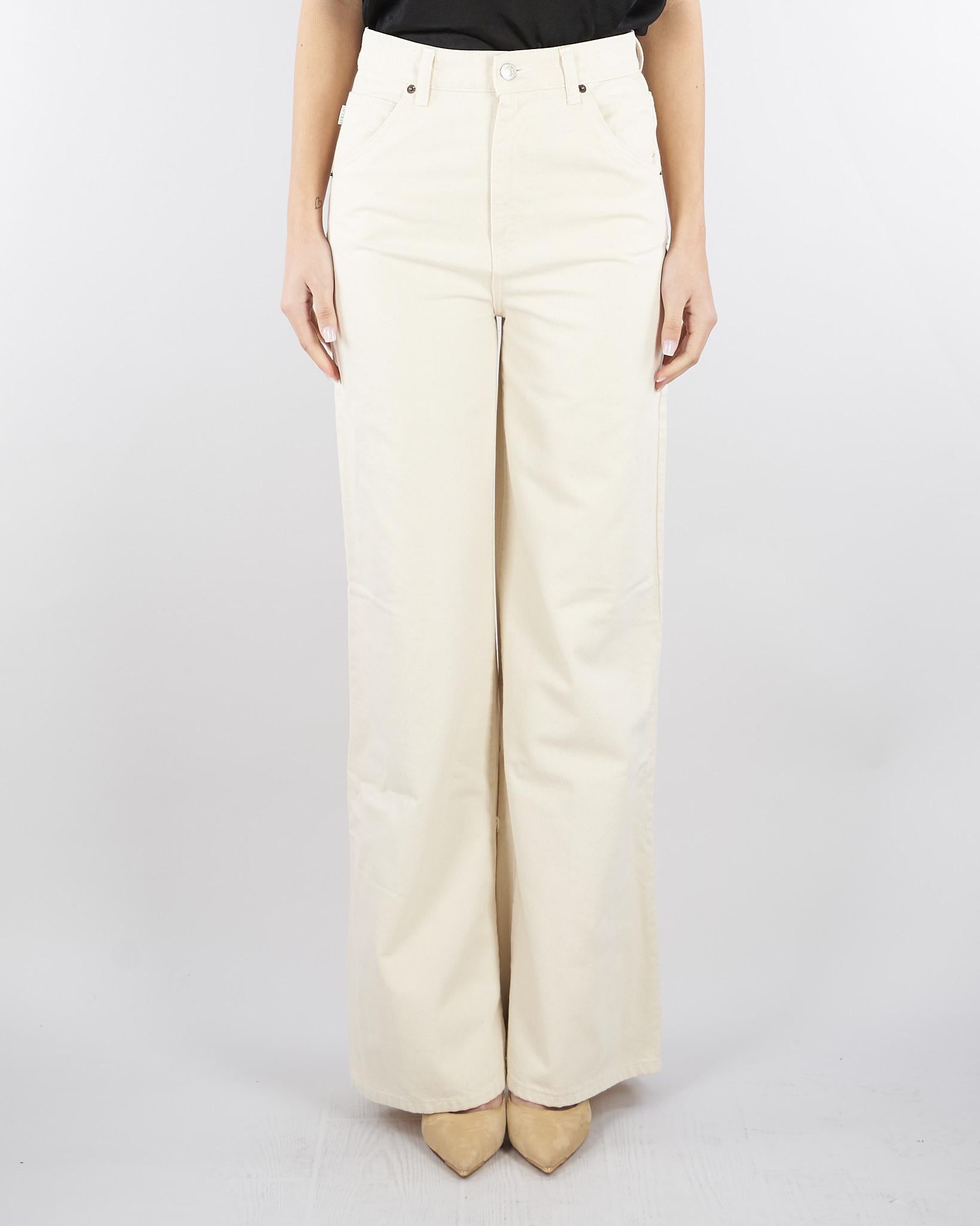 Jeans Vaniglia in bull di cotone DAB5078 5 VICOLO 