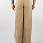 Pantalone Cammello con doppia pences e fondo ampio S6PKMAPA093 178 A PAPER KID 