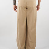 Pantalone Cammello con doppia pences e fondo ampio S6PKMAPA093 178 A PAPER KID 