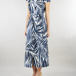 Chemisier Blu-Bianco midi in popeline PBBGIOIRE 12 PENNY BLACK 