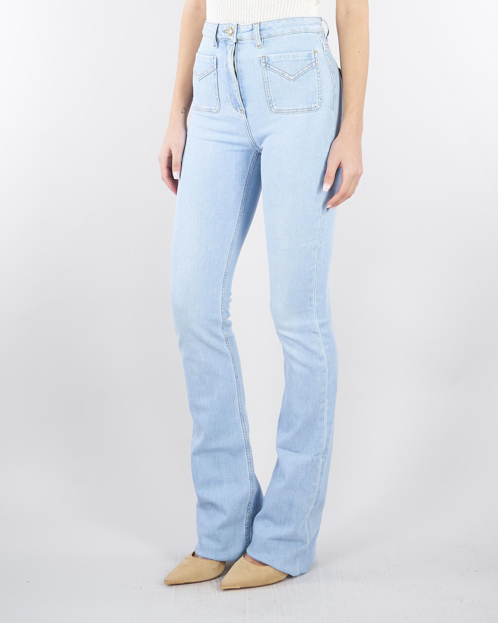 Jeans a zampetta con taschini PJ24N61E2 192 ELISABETTA FRANCHI 