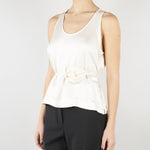 Top Crema con fiore abbinato MLMAPOGEO 4 MARELLA 
