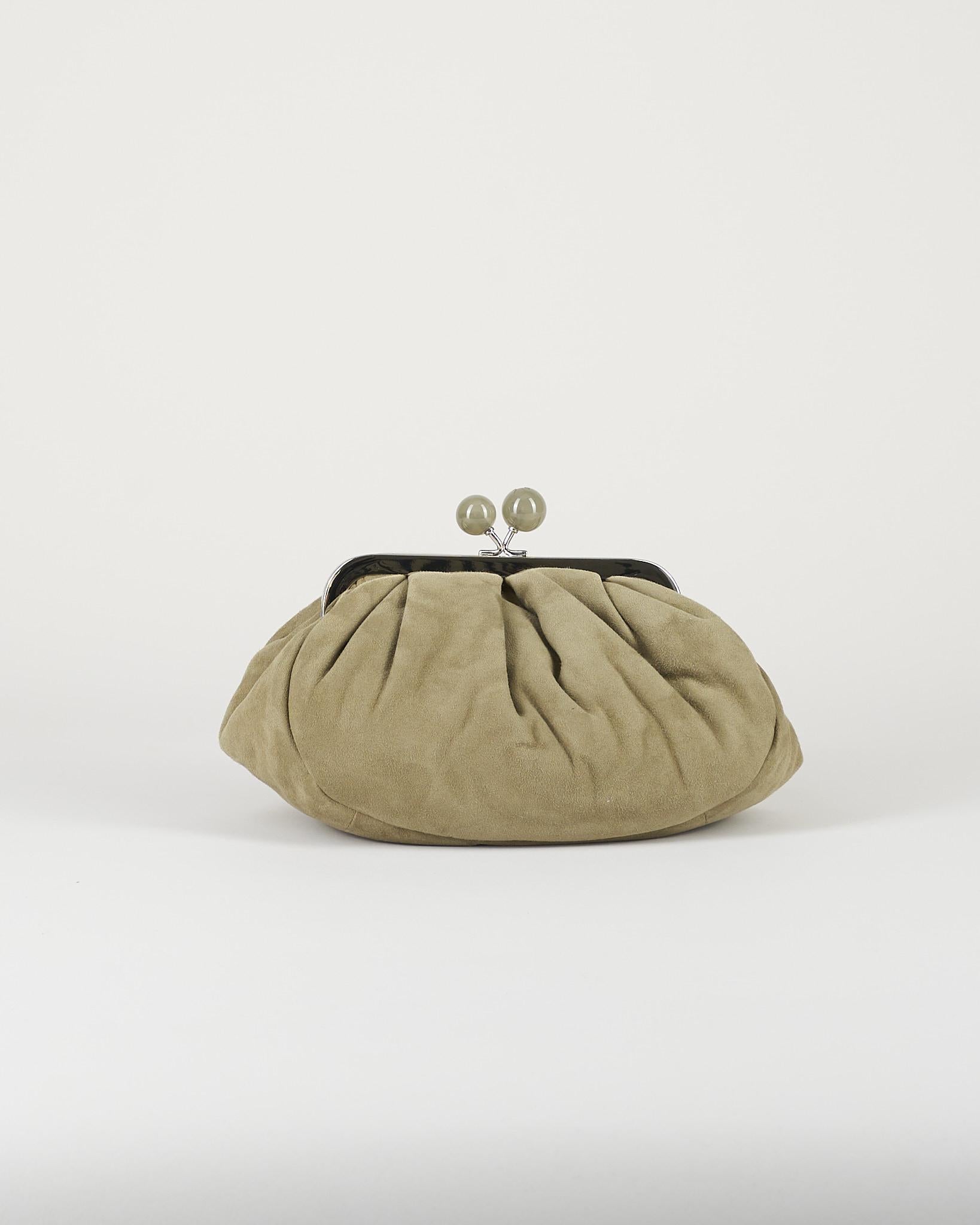 Pasticcino Bag small Verde in suede WKAVALOIS 15 MAX MARA WEEKEND 