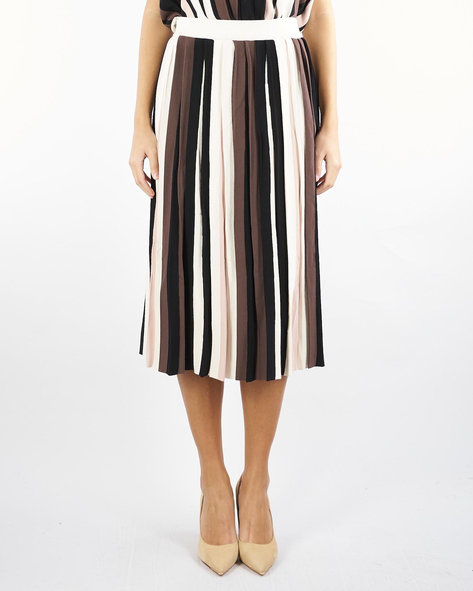 Gonna Multicolor in viscosa plissé PLEIADI 17 MAX MARA WEEKEND 