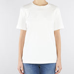 T-shirt Gesso con ricamo logo MA68P61E2 270 ELISABETTA FRANCHI 