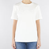 T-shirt Gesso con ricamo logo MA68P61E2 270 ELISABETTA FRANCHI 