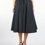 Gonna Nero a corolla in duchesse FARNETO 2 MAX MARA STUDIO 