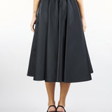 Gonna Nero a corolla in duchesse FARNETO 2 MAX MARA STUDIO 