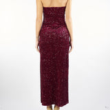 Abito Bordeaux in paillettes ACTMN1263AB4063 85 ACTUALEE 