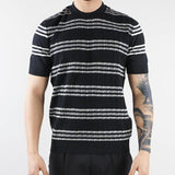 Maglia in filo con motivo righe a contrasto Paolo Pecora