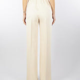 Pantalone Crema wide leg