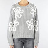 Maglia a coste con ricamo No Secrets