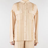 Camicia Beige con pizzo RA6062T486A 61212 BLUGIRL 