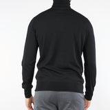 Maglia Nero Dolcevita in pura lana merinos finezza 16 A003F001 9000 PAOLO PECORA 