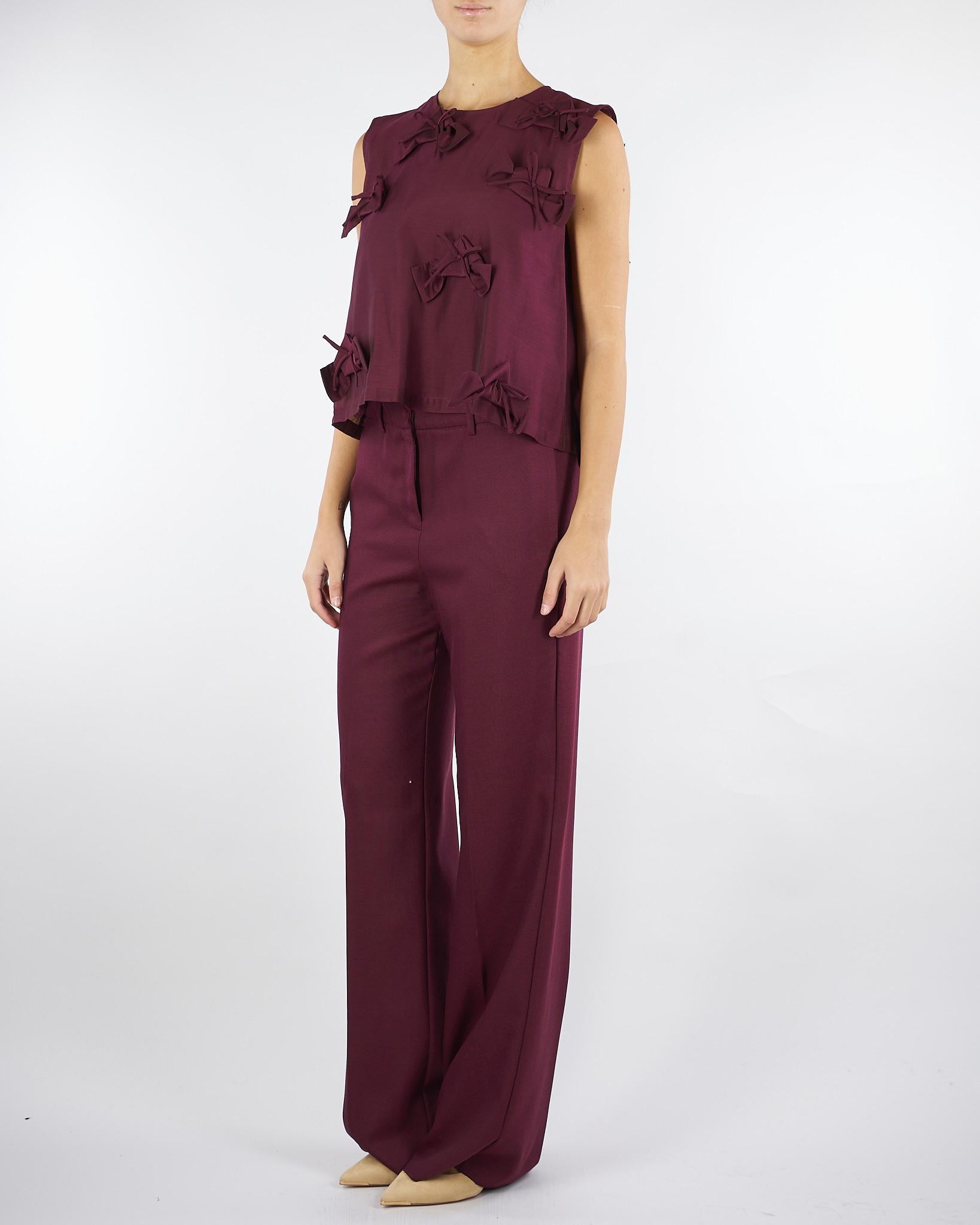 Blusa Bordeaux con fiocchi CANORE 5 MARELLA 