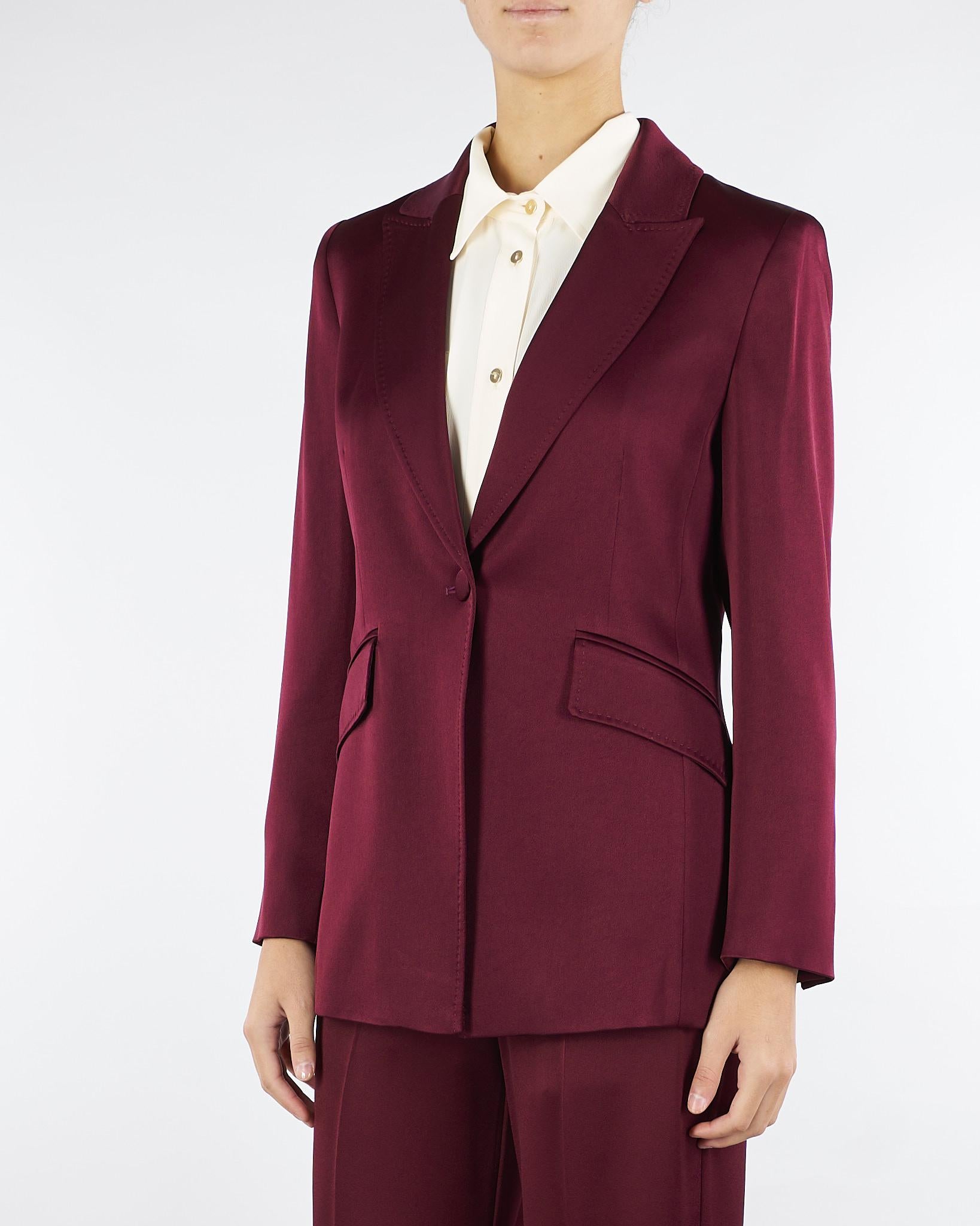 Giacca Bordeaux in satin COGNAC 1 MARELLA 
