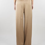 Pantaloni Tortora in doppio raso PBPFINANZA 6 PENNY BLACK 