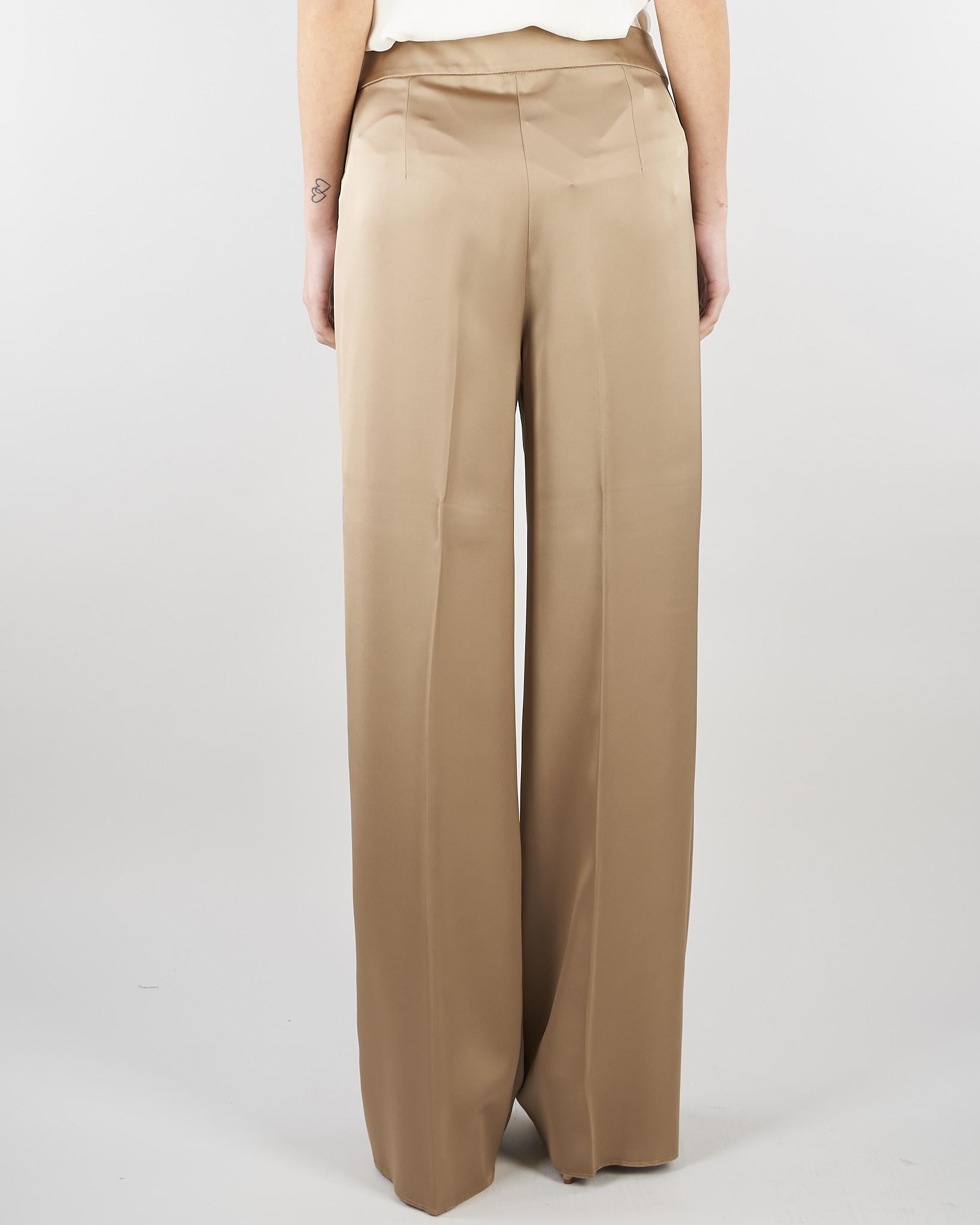 Pantaloni Tortora in doppio raso PBPFINANZA 6 PENNY BLACK 