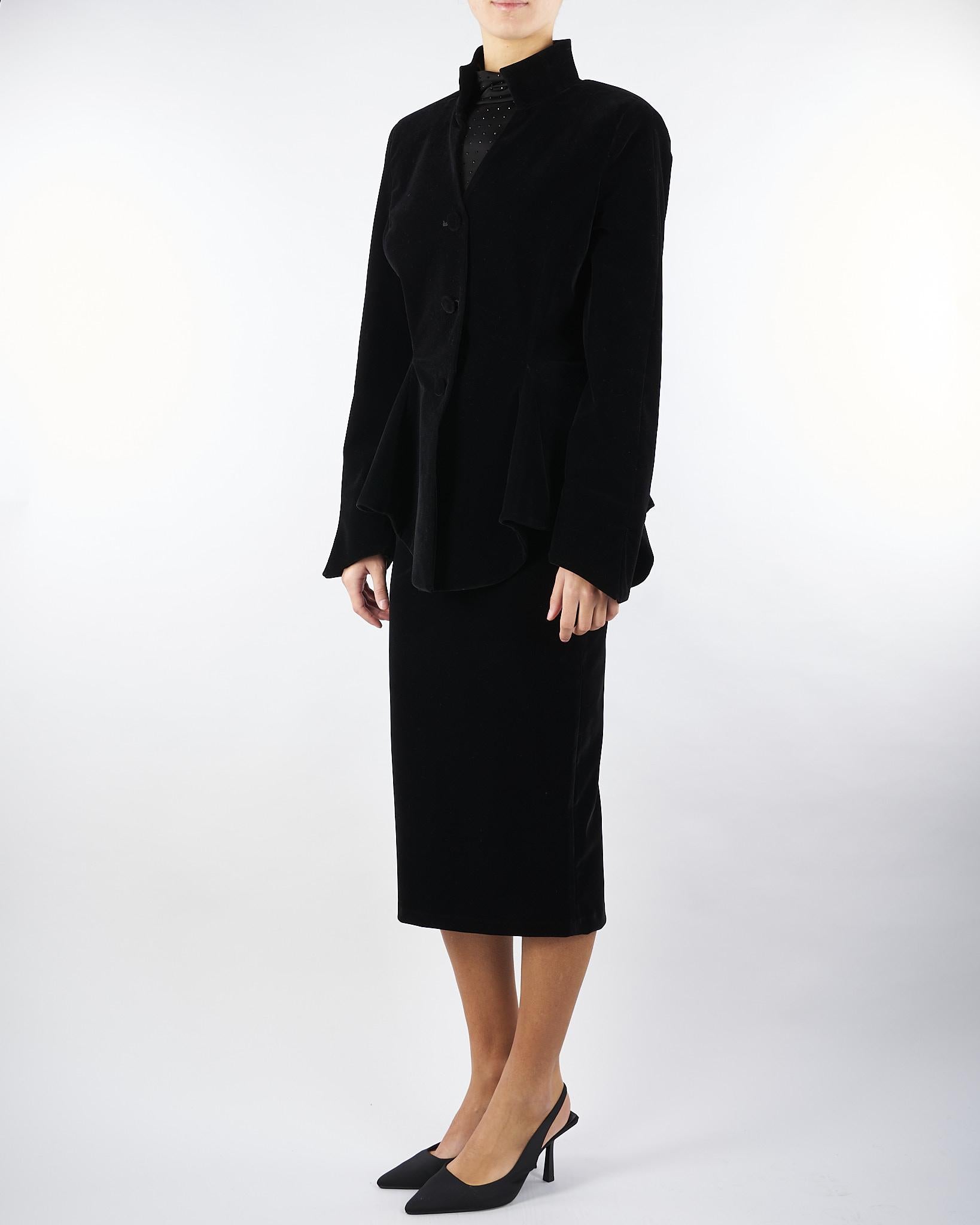 Giacca Nero in velluto ACT15182GI1043 99 ACTUALEE 