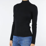 Maglia lupetto Nero a coste TP3243 6 TWIN SET 