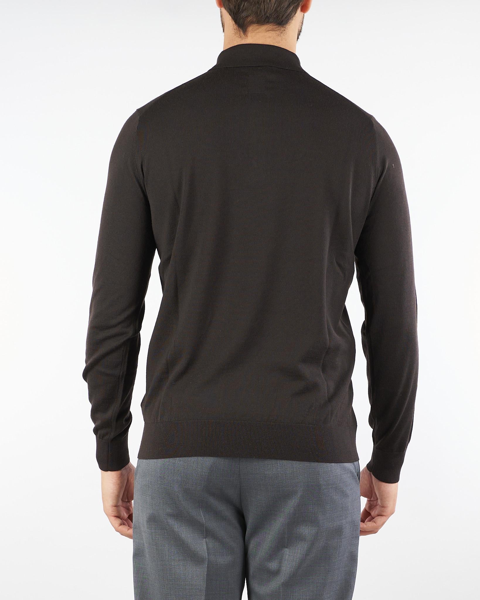 Maglia Polo Moro in pura lana merinos DK97083 85 DIKTAT 