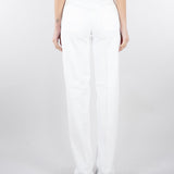 Jeans dritto Avorio in bull di cotone con accessori gold PJ25D61E2 360 ELISABETTA FRANCHI 