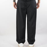 Pantalone Nero Relaxed fit con pences e fondo ampio F5PKMAPA140 110 A PAPER KID 