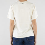 T-shirt Crema in cotone con stampa e ricami WKDWEST 5 MAX MARA WEEKEND 