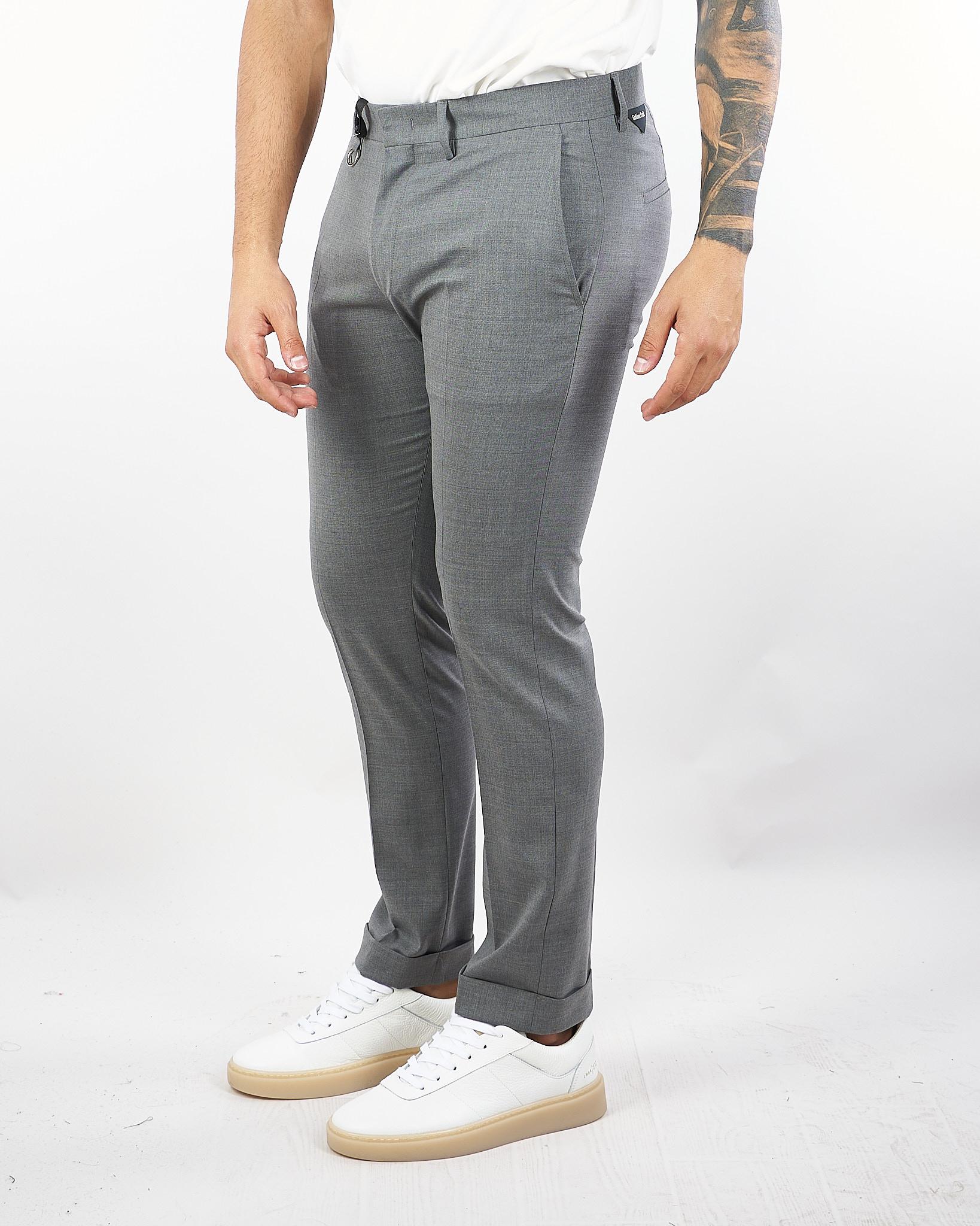 Pantalone Roxy Grigio in fresco lana GC1PFW25266842 N013 GOLDEN CRAFT 