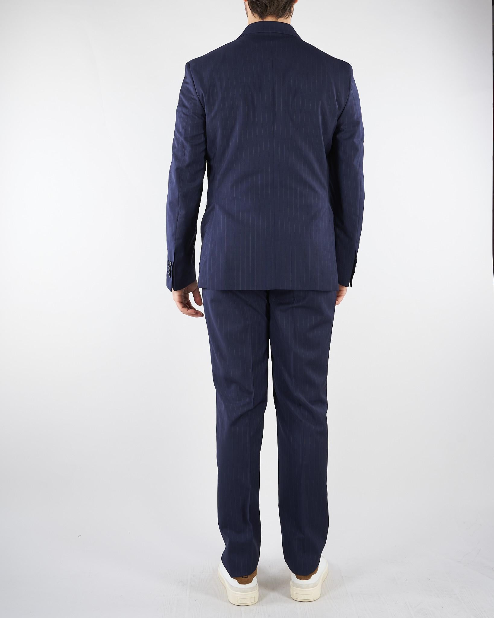 Abtio doppiopetto Blu gessato 4011A747261034 89 PAOLONI 