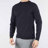 Maglia Blu Amos Round Knit