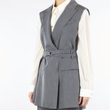 Gilet Grigio con cintura LC83KIC 98 IMPERIAL 