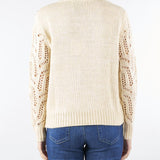 Maglia Cammello con ricamo crochet NS246 70 NO SECRETS 