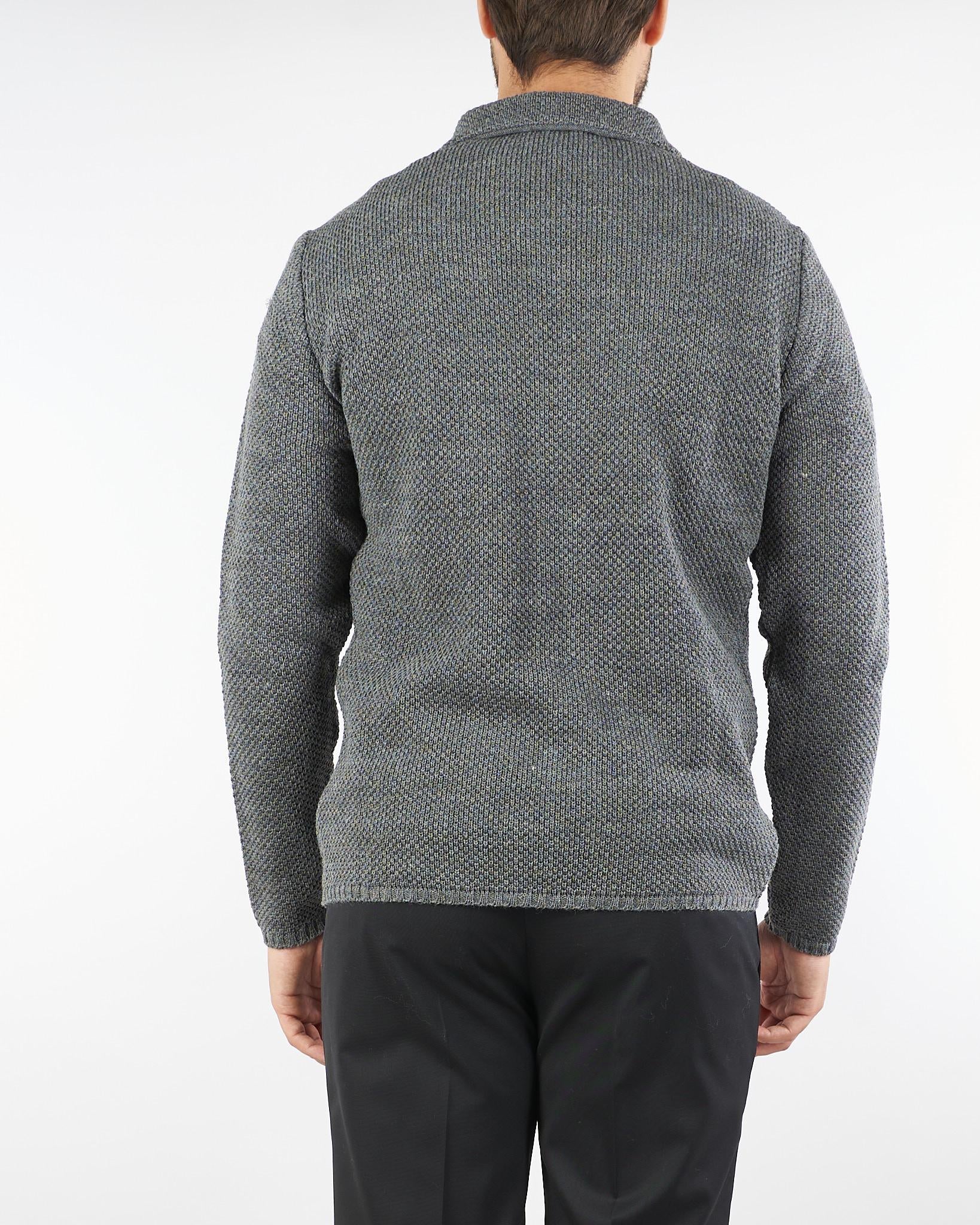 Cardigan Grigio in misto lana 3911G997M251585 97 PAOLONI 