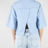 Camicia Boxy in denim lyocell RA6078D5049 77564 BLUGIRL 