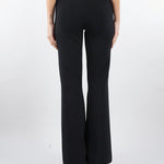 Pantaloni flare Nero in maglia TP3206 6 TWIN SET 