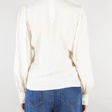 Blusa Panna in crêpe de Chine con volant TP2073 59 TWIN SET 