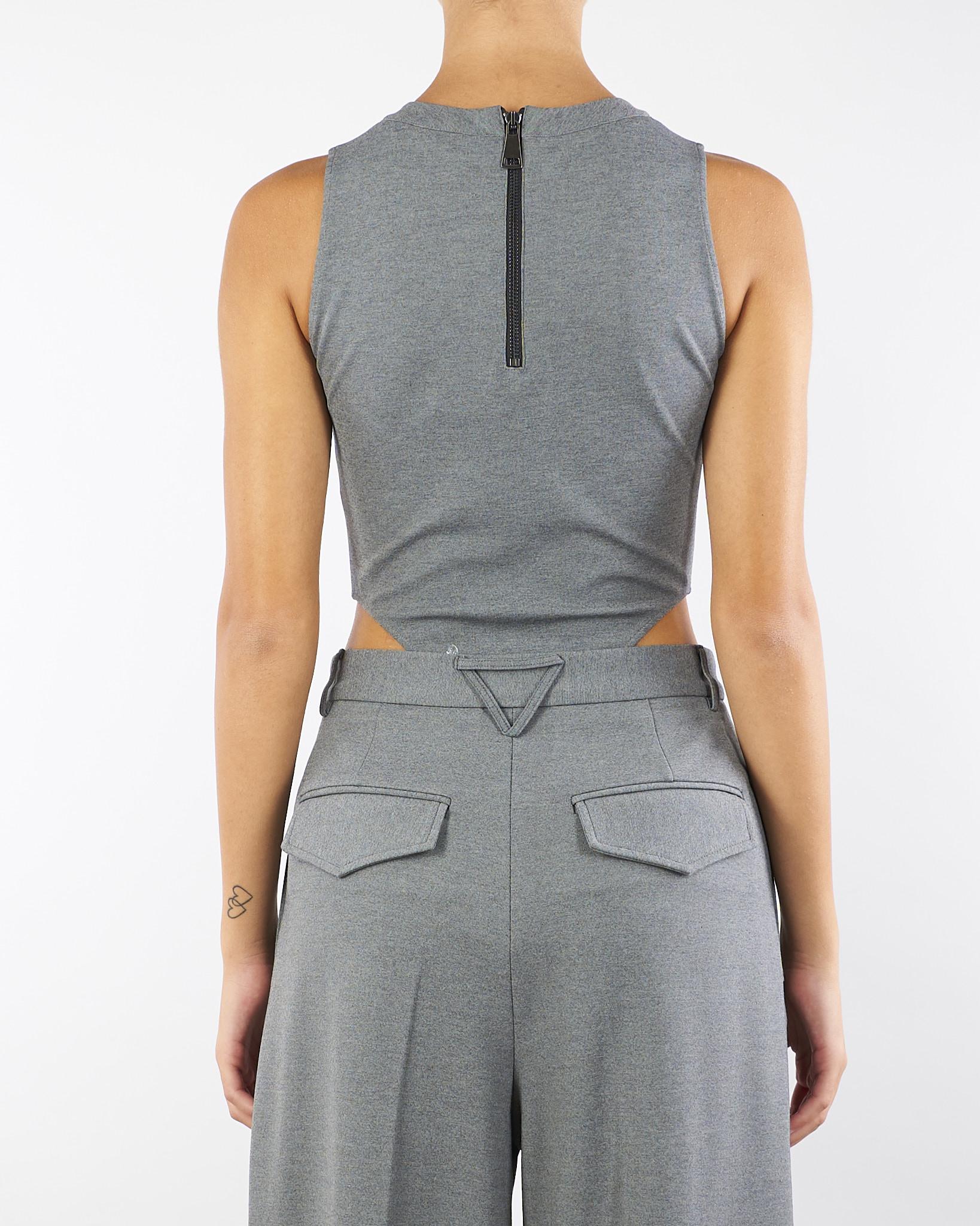 Body Grigio ultrasgambato BD00201TJER0060 V0071 SIMONA CORSELLINI 