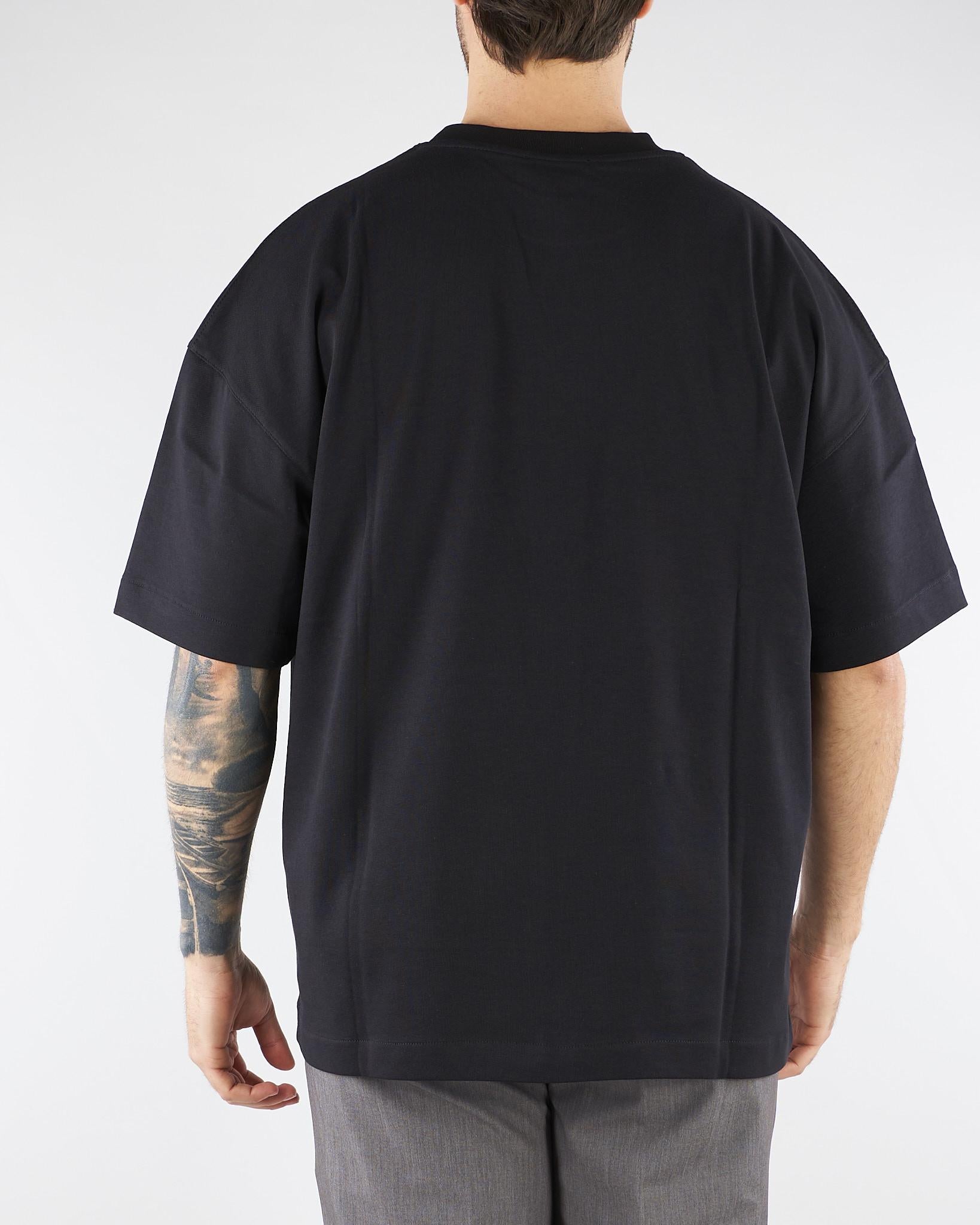 T-shirt Nero Oversize con logo TS3740 9 I'M BRIAN 
