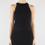 Top Mimosa Nero in maglia MIMOSA 700 NENETTE 