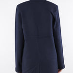 Giacca Blu in maglia con bottoni gioiello RF5281MA41R 93812 BLUGIRL 