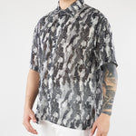Camicia Nero-Bianco a fantasia HTEM220802 124 ACUPUNCTURE 