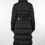 Piumino Nero in tessuto vela jacquard PI84D56E2 110 ELISABETTA FRANCHI 